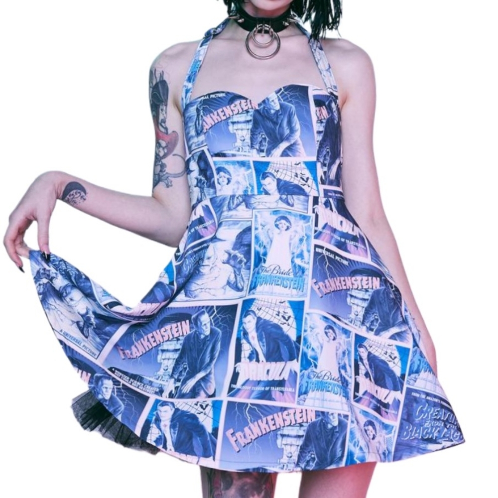 Universal Monsters Halter Dress Dolls Kill